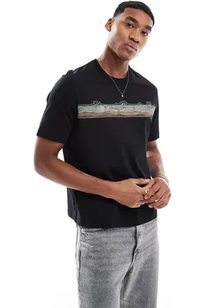 Paul Smith – T-Shirt in mit Logo und Linien-Print