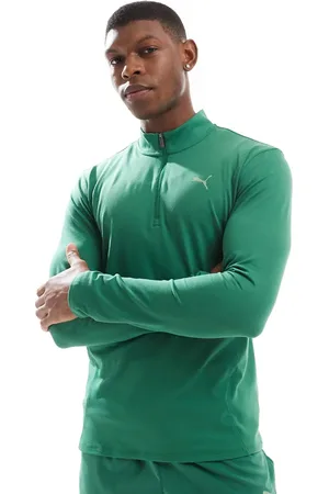 PUMA – Evolve Training – Slim Fit Sweatshirt in mit kurzem Reißverschluss