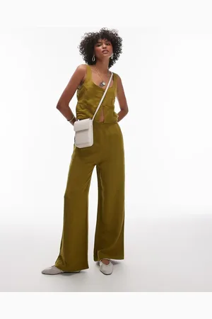 Rhythm – Maya – Hose in Olivgrün mit weitem Bein