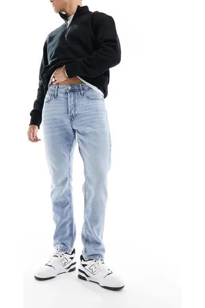 JACK & JONES Essentials – Chris – Gerade geschnittene Jeans in hellblauer Waschung