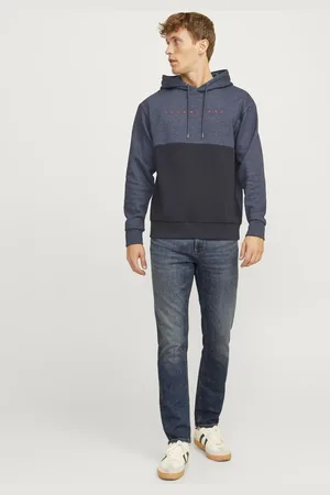 JACK & JONES – Regulär geschnittene Jeans aus blauem Denim