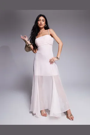 Forever New – Transparentes Maxikleid in Puderrosa