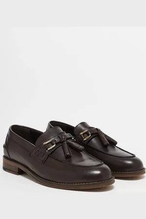 ASOS – Leder-Loafer in mit Quasten