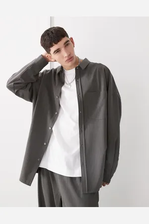 COLLUSION – Elegantes Oversize-Hemd mit Nadelstreifen
