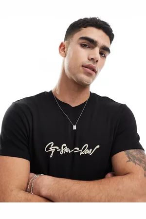 G-Star – T-Shirt in mit Logo-Schriftzug-Print