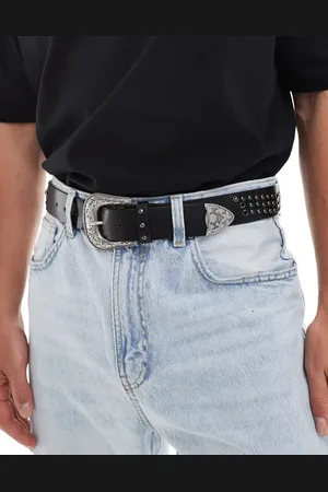 ASOS – Mit Nieten besetzter Western-Gürtel in