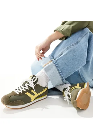 Pull&Bear – Sneaker in mit Retro-Gummisohle