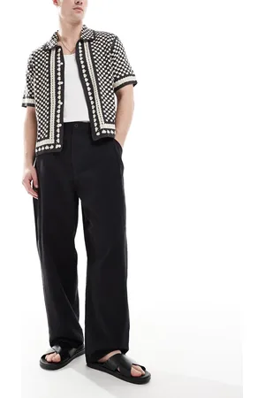 Pull&Bear – Hose in mit Knitterstruktur