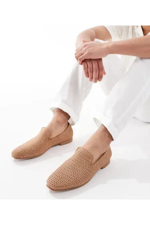 ASOS – Loafer in Naturfarbe und Webdesign