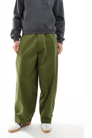 ASOS – Besonders weit sitzende Hose in Khaki