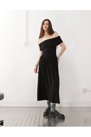 Reclaimed – Anschmiegsames, trägerloses Kleid mit tiefer Taille
