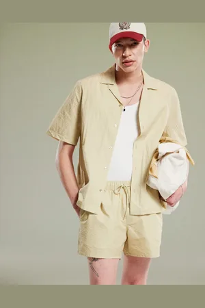 ASOS – Kastiges Hemd aus Seersucker in , Kombiteil