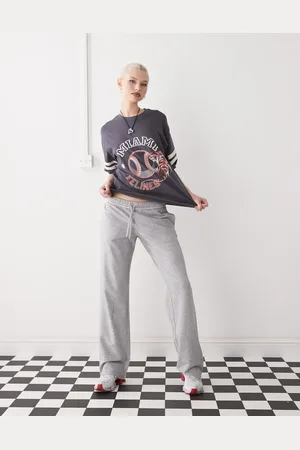 Monki – Gerade geschnittene Jogginghose aus Frottee in
