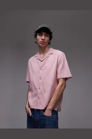 Topman – Kurzärmliges Hemd in mit Knitterstruktur