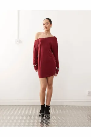 Motel – Shelisa – Lässiges Minikleid in Dunkelrot
