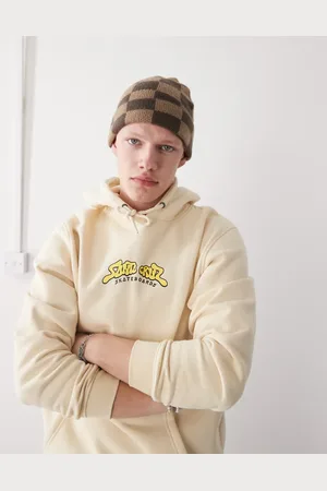 Santa Cruz – 8ball – Kapuzenpullover in Beige mit Skater-Grafikprint am Rücken