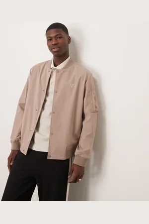 Lyle & Scott – Softshell-Bomberjacke in Taupe