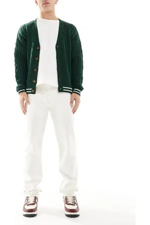 Lee – West – Jeans in weißer Waschung mit normalem, geradem Schnitt