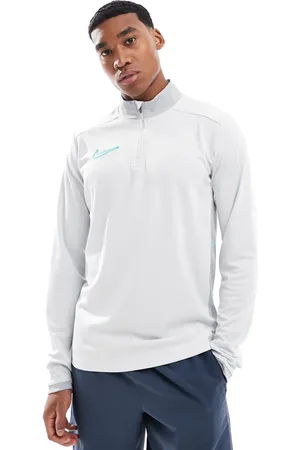 Nike – Academy 25 Dri-FIT – Langärmliges Oberteil in mit kurzem Reißverschluss