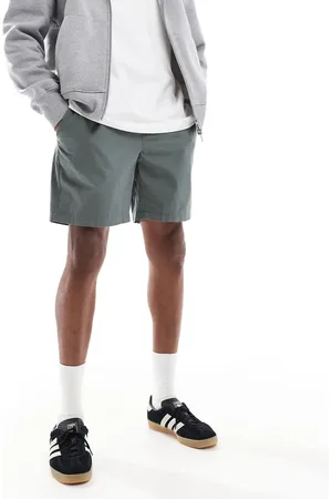 Only & Sons – Twill-Shorts in dunklem Petrol mit elastischem Bund