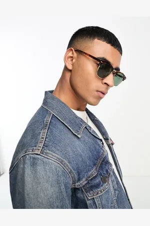 JACK & JONES – Sonnenbrille mit Retro-Gestell in Schildpatt-Optik