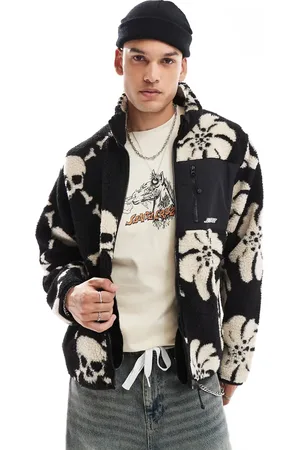 Santa Cruz – Meyer – Fleecejacke in mit Totenkopf-Print