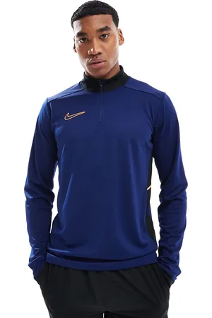 Nike – Academy 25 Dri-FIT – Langärmliges Oberteil in mit kurzem Reißverschluss