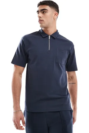 New Look – Kurzärmliges Polohemd in Marineblau, Kombiteil
