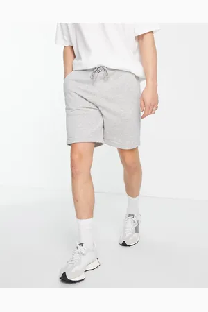 Pull&Bear – Sweatshorts in Hellgrau mit Taschendetail