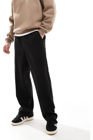 Pull&Bear – Elegante Hose in mit weitem Schnitt