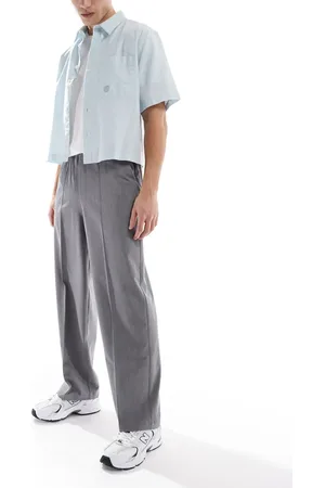 Pull&Bear – Elegante Hose mit weitem Bein in