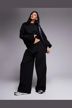 ASOS – Sehr weit geschnittene Hose aus Interlock-Stoff in , Kombiteil