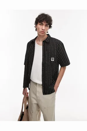 Carhartt – Drewe – Kurzärmliges Hemd in gestreift mit Herzdetail
