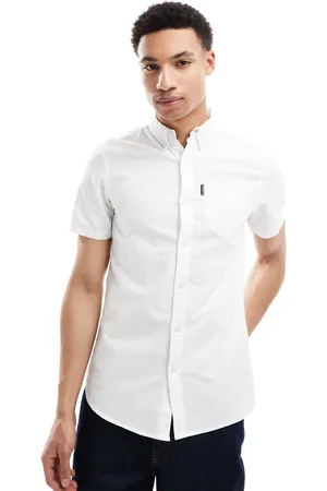 Superdry – Kurzärmliges Oxford-Hemd in optischem