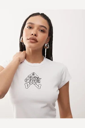Obey – Ghome – Knapp geschnittenes T-Shirt in mit Grafiklogo