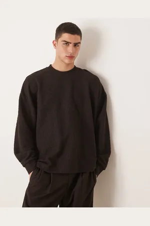 ASOS – Langärmliges, strukturiertes Super-Oversize-T-Shirt in