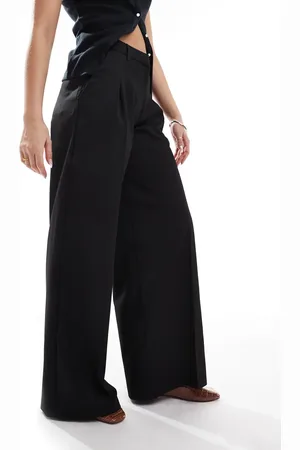 Monki – Hose in mit hohem Bund, weitem Bein und Bundfalte