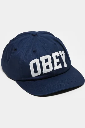 Obey – Strapback-Kappe in mit sechs Bahnen und „“-College-Logo