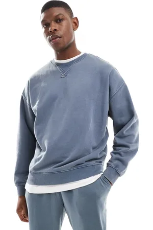 New Look – Sweatshirt in verwaschenem Vintage-Indigoblau, Kombiteil