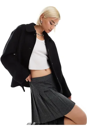 Monki – Mantel aus Wollmix in