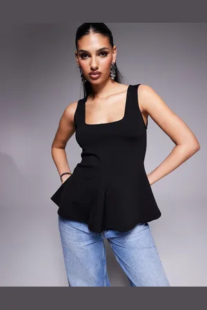 River Island – Oberteil in mit Einsätzen