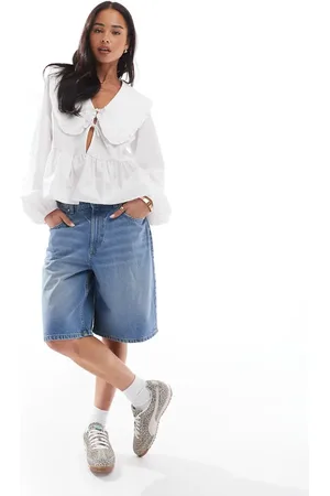 Cotton On Cotton On – Extrem weite Jeansjorts in Haze