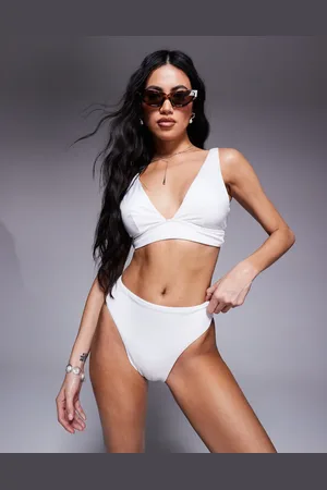 ASOS – Maya – Mix and Match – Bikinihose in mit hohem Beinausschnitt und hohem Bund