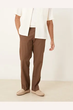 ASOS – Elegante Straight Fit Hose in aus Leinenmix