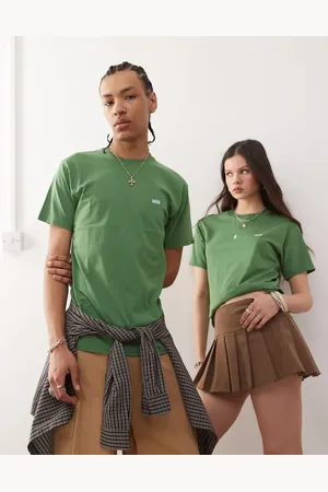 Vans – Normal geschnittenes T-Shirt in mit Logo auf der linken Brust