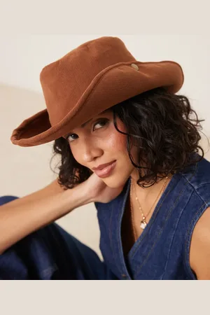 My Accessories – Cowboyhut aus weichem Cord in