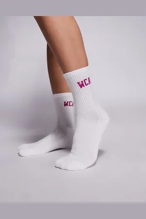 ASOS Weekend Collective – Socken in Rosa mit „WCA“-Schriftzug