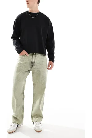 Dr Denim Dr. Denim – Omar – Weite Straight Jeans in geradem Schnitt in Jetgelb mit getönter Waschung