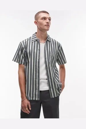Dickies – Kurzärmliges Work-Hemd in mit bunten Streifen