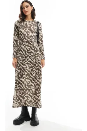 SCALPERS – Lurex-Kleid mit Animalprint